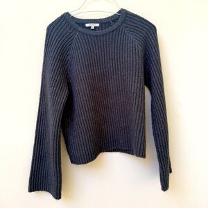 Z Supply charcoal grey flare sleeved sweater